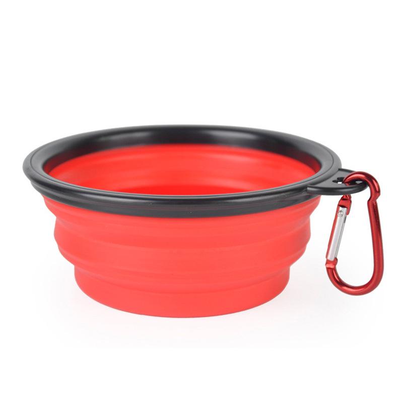 Bol portabil pentru animale, Zola®, pliabil, plastic, 300 ml, rosu Bol portabil pentru animale, Zola®, pliabil, plastic, 300 ml, rosu